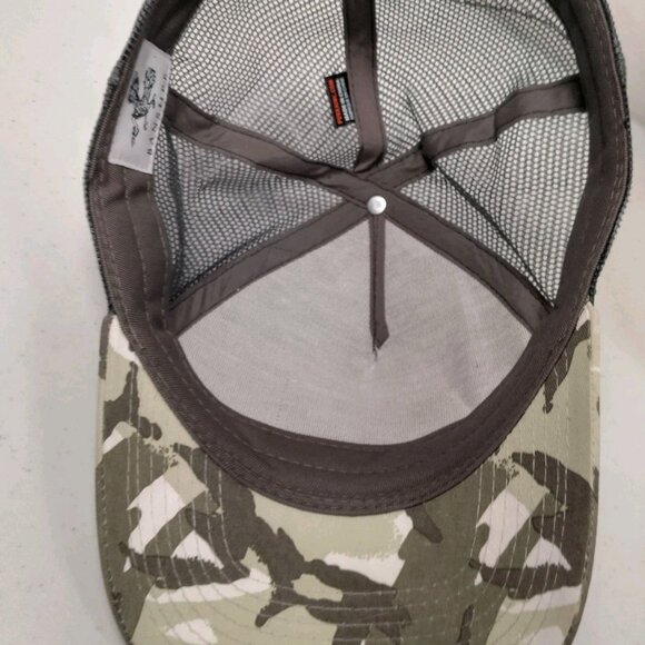 Banshee Logo Cap Hap Gray Mesh Green Camo Snap Back Camouflage Bird - Picture 11 of 11